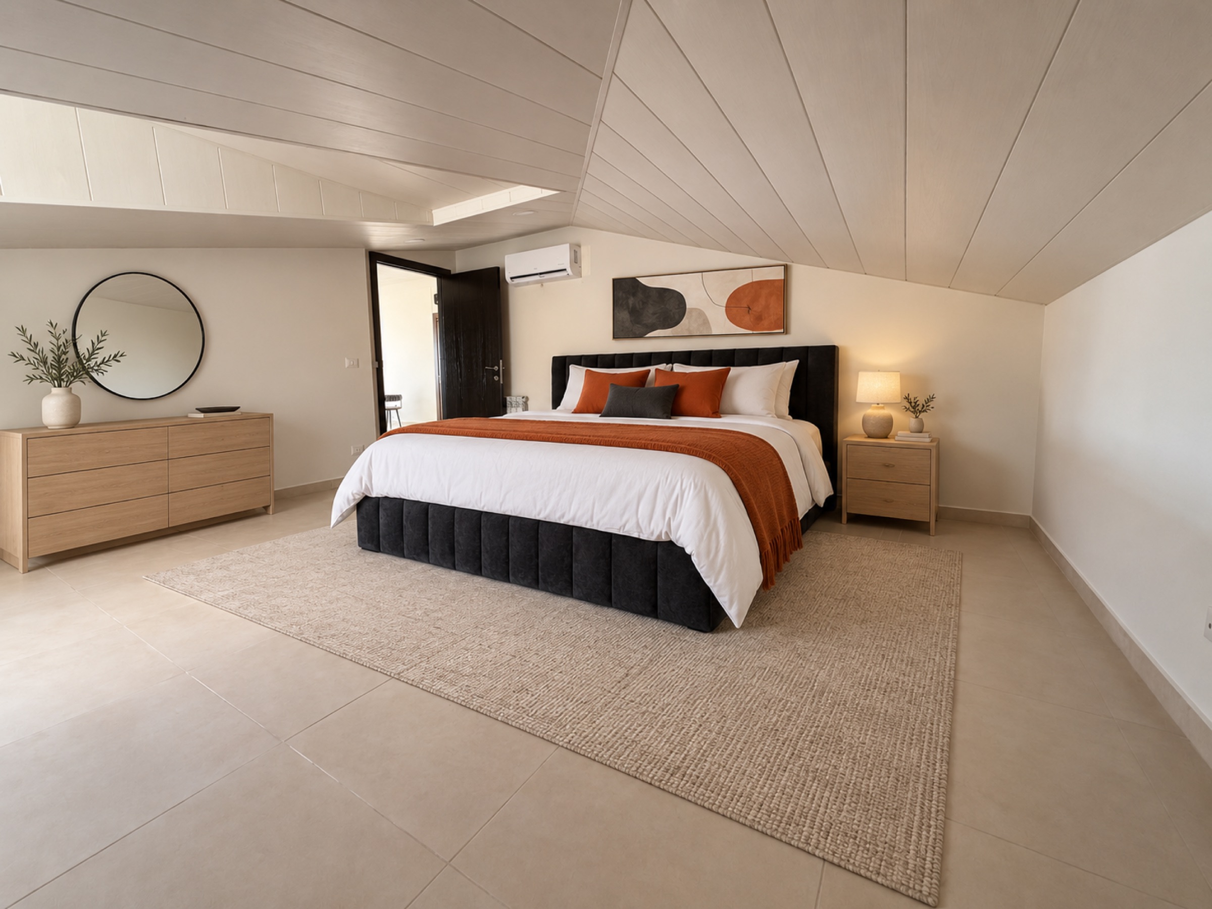 Design representation of the Sunrise king bedroom